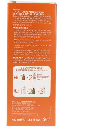 Rilastil Sun System D-Clar Light Uniform Photoprotective Cream SPF50+ | 40ml - Best International Shipping Available - Buy Online on GoSupps.com