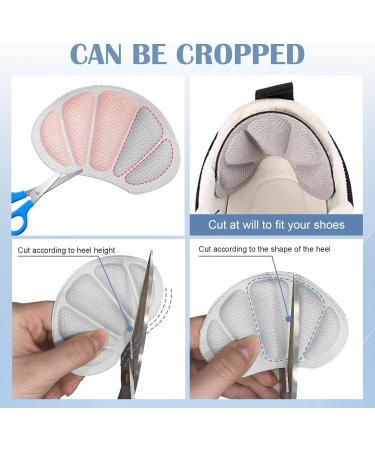 6-Piece Premium Heel Cushion Inserts | Heel Protection Pads for Men | Boot Shoe Filler & Protector - Gray Black Skin Colors - Buy Online on GoSupps.com