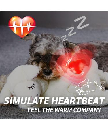 All for Paws Heartbeat Soft Toys for Dogs - Beige Sheep | Small Dog Toys for Behavioral Training & Puppy Relief - Buy Online on GoSupps.com