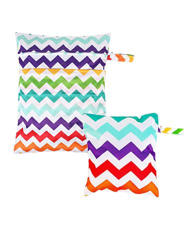 Cyjzheu diaper bag wetbag 2 pieces of waterproof layered naspocket with grip for diaper swimming matters cosmetic reusable casual wet bag for kindergarten travel beach wet dry bag baby