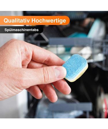 Redfox24 Premium Dishwasher Tabs - 200 Water-Soluble Tabs (4kg) | 12 Functions & Superior Dish Cleaning - Buy Online on GoSupps.com