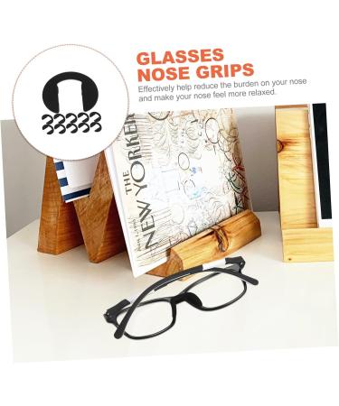 Lurrose 10 Pack Silicone Nose Pads for Glasses | Glasses Repair Set | Black Rubber Nose Pads | Replaceable Glasses Accessories 2.7x1.2x0.1cm - Buy Online on GoSupps.com