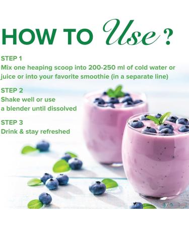 Active Green Pro - Greens Powder 14 Superfoods - Perfect for Smoothies - Antioxidants Fiber Vitamins & Minerals - Detox Your Body and Improve Health and Mood Natural Pineapple-Coconut Flavour Natural Pineapple - Coconot Flavour - Buy Online on GoSupps.com