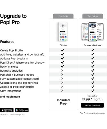 Popl Metal Digital Business Card - Smart NFC Networking Card - Tap to Share - Metal Black - Buy Online on GoSupps.com