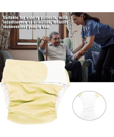 Adult Cloth Diaper - Reusable Washable Adjustable Nappy - Yellow - Buy Online on GoSupps.com