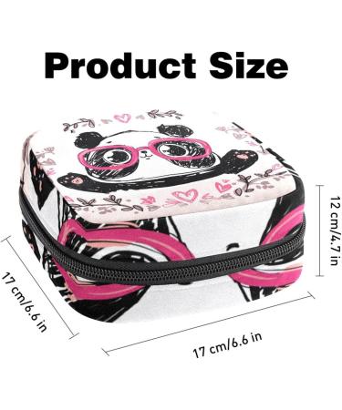 Women s Travel Makeup Organizer with Menstrual Cup Pocket - Cute Cartoon Panda Design & Big Capacity - Buy Online on GoSupps.com