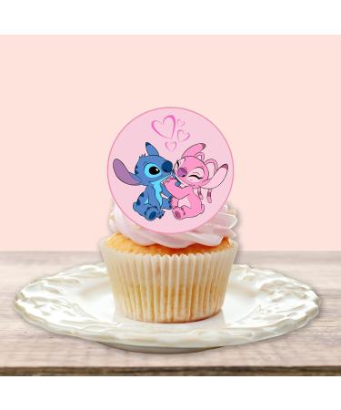 Stitch And Angel Cupcake Toppers (PRECUT Optional) Edible Stitch Cake Topper Stitch Birthday Decorations Lilo And Stitch Cake Topper Stitch Cake Decorations (PRECUT 12) 12 PRECUT - Buy Online on GoSupps.com