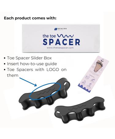Unisex Toe Spacer - Relieve Bunions & Plantar Fasciitis | Spacer Mobility Therapeutic 4-Loop Design for Foot Pain Relief - International Shipping Available - Buy Online on GoSupps.com
