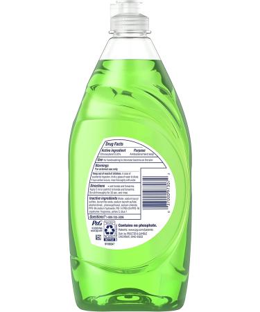 Dawn Antibacterial Apple Blossom Dish Soap 19.4 oz - Pack of 4 + 2 Sponges - Buy Online on GoSupps.com