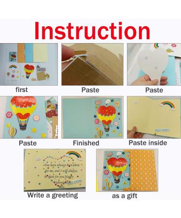 SHUSAY 6 Pcs Card Making Kits for Kids - DIY Handmade Greeting Thank You Cards - Multicolor Supplies - Buy Online on GoSupps.com