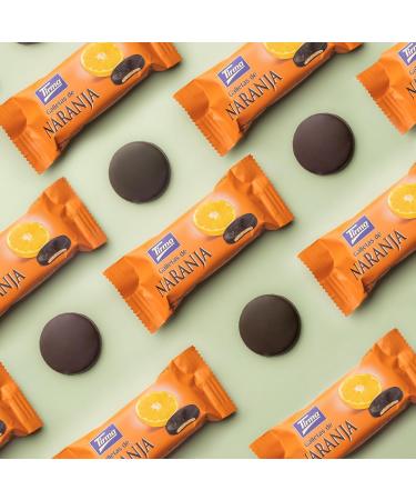 Tirma Dark Chocolate Coated Orange Cookies 200g | Dark Chocolate Cakes 70% Cocoa | Delicious Orange and Intense Chocolate Blend | Sweet & Vegetarian Snack | Ideal for Snacks | Canary Islands - Buy Online on GoSupps.com