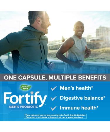 Nature's Way Fortify Men's Probiotic + Prebiotics - 30 Billion CFU - 30 Veg Capsules - Buy Online on GoSupps.com