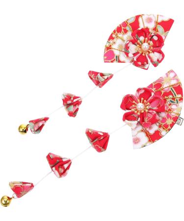 2 Pairs Flower Hair Accessories Cherry Blossom Hair Accessories Decor Hair Ornament Kimono Flower Hair Flower Barrettes Bride Hair Clips Kimono Hair Clip Women Hair Clipsp5 - Buy Online on GoSupps.com