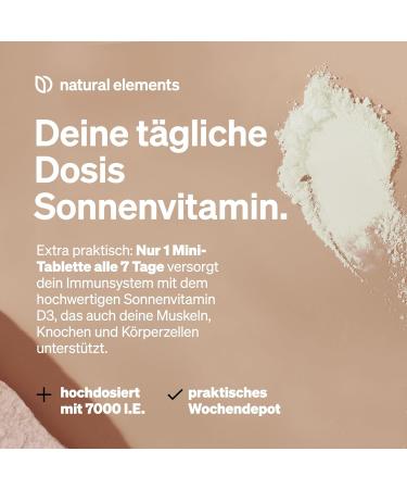 Buy Vitamin D3 7000 I.E. - 180 Tablets | High-Dose Additive-Free Sun Vitamin - Produced in Germany | International Shipping Available - Buy Online on GoSupps.com