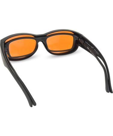 99.9% Blue Light Blocking Glasses for Sleep - Amber Nighttime Eyewear - Transform Prescription & Reading Glasses into Blue Blockers - Buy Online on GoSupps.com