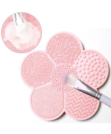1Pc Pink Silicone Makeup Brush Cleaner with Suction Cups - Efficient Makeup Brush Cleaning Tool for Beauty & Personal Care - Buy Online on GoSupps.com