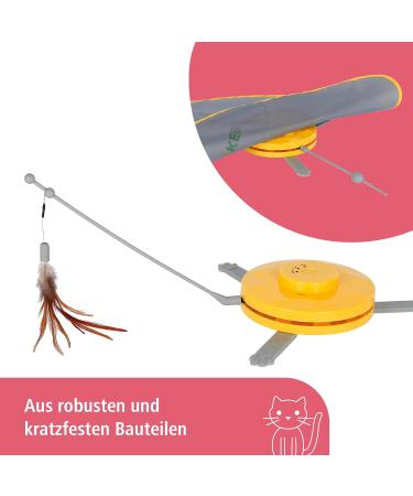 Kerbl 2-in-1 Catch The Tail Feather Cat Toy 70 x 53 x 5 cm - Buy Online on GoSupps.com