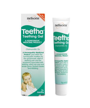 Nelsons Teething Gel Baby Teetha Teething Gel for New borns and Infants Soothing Metabolic Action for Babies' Teething Symptoms 15g 15 g (Pack of 1)