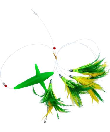 EatMyTackle Bird Feather Daisy Chain | Saltwater Fishing Teaser Green - Buy Online on GoSupps.com