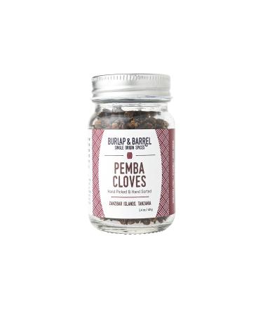Burlap & Barrel - Pemba Cloves - As seen on Shark Tank! Bright, sweet intensity with a rich warmth & a menthol buzz - Add whole to braised meat or mulled wine, or grind into desserts - 1.4oz Glass Jar
