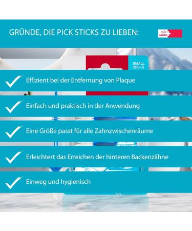 Edel+White Pick Sticks - Travel Box of 50 Pcs | Premium Oral Care for On-the-Go - Buy Online on GoSupps.com