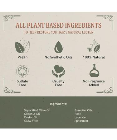 J R Liggett's All-Natural Shampoo Bar - Original Formula for Strong, Healthy Hair - Antioxidant and Vitamin-Rich - Detergent and Sulfate-Free - 3.5 Ounce Bar - Buy Online on GoSupps.com
