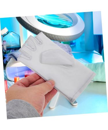 Healeved 4 Pairs Nail Gloves Uv Protection Manicure Gloves Salon Manicure Gloves Uv Protection Gloves Led Gloves Gel Nail Lamp Gloves Sun Gloves Miss Spandex Protector - Buy Online on GoSupps.com