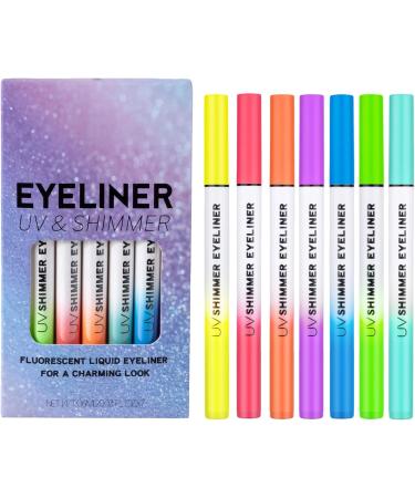 Set of Colorful Eyeliners Smooth and Waterproof Glitter Eyeliner Pencil | Long-Lasting Fluorescent Makeup Comfortable Application for Women and Girls Everyday and Party Wear - Buy Online on GoSupps.com