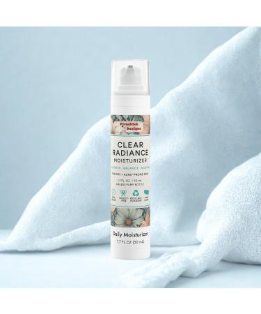 Clear Radiance Daily Moisturizer for Dry Acne-Prone Skin Vegan Formula Soothing Balance Complex 1.7 fl oz 1.7 Ounce White bottle + pump - Buy Online on GoSupps.com