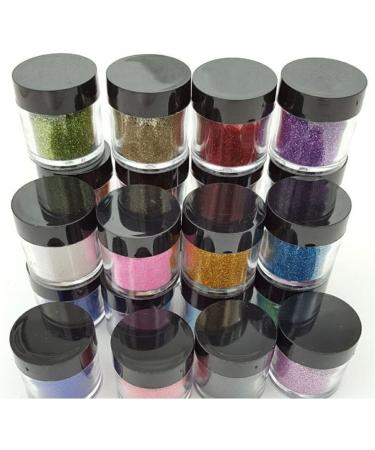 XICHEN 24 Colour Fine Acrylic Glitter Powder for Nail Art - Decoration Dust Powder - Buy Online on GoSupps.com