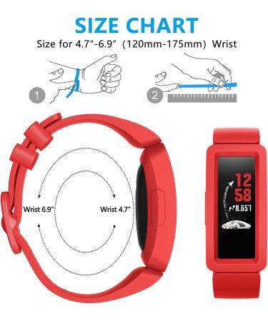 eseekgo Compatible with Fitbit Ace 2 Bands for Kids 6+  3-Pack Colorful Silicone Rubber Adjustable Replacement Sport Swim-Friendly Bands for Girls Boys  Black+Navy+Red A. Black+Navy+Red - Buy Online on GoSupps.com