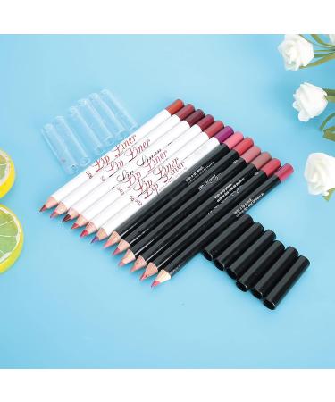 YOUTHINK Lip Liner Set - 12 Waterproof Matte Lipstick Pencils for Long-Lasting Beauty | International Shipping Available - Buy Online on GoSupps.com