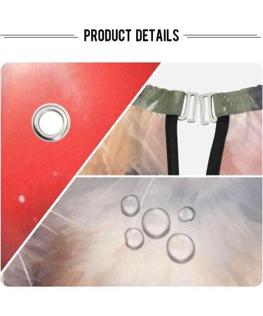 Waterproof Barber Cape - Christmas Cat Pattern & Cheetah Haircut Bib for Men & Women | Unisex Hair Cutting Cape 20 - Buy Online on GoSupps.com