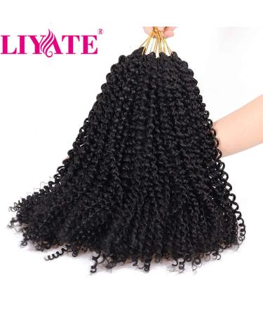 7 Pack 12 Inch Water Wave Passion Twist Crochet Braiding Hair - Bohemian Curl Synthetic Braids in 1B- 22 Strands per Pack - Buy Online on GoSupps.com