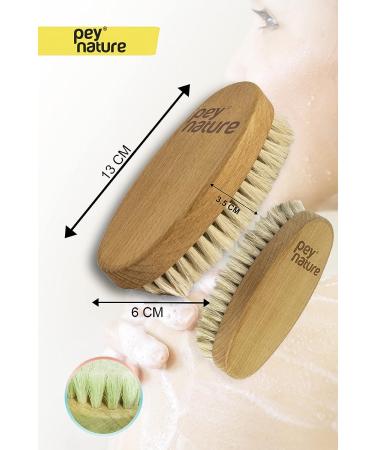 Peynature Premium Dry Brushing Body Brush - Natural Cellulite Treatment for Glowing Skin. Improve Circulation and Slow Aging with Round Exfoliating Brush for Skin Health - Horse Hair - Buy Online on GoSupps.com