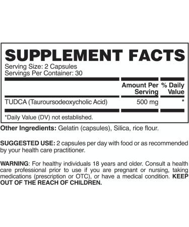 Apollon Nutrition TUDCA | Premium Liver Support Supplement | Detox & Cleanse for Men & Women | 60 Capsules - Buy Online on GoSupps.com