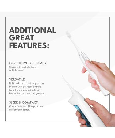 Buy ToiletTree Products Poseidon Irrigator & Toothbrush Combo | Rechargeable Sonic Toothbrush & Oral Irrigator for Oral Health | Extra Tips Included - Buy Online on GoSupps.com