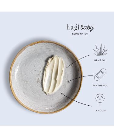 Hagi Baby Natural Diaper Cream with Hemp Oil | Wound Protection for Babies | Almond Oil Skin Care | 50 ml - Gentle Care for Your Child - Buy Online on GoSupps.com