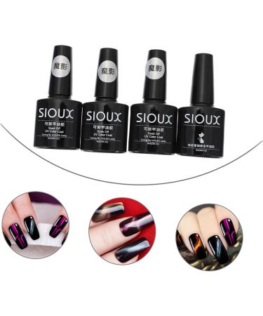 POPETPOP 4pcs Cat 's Eye Gel Nail Polish Nail Kit Gel Manicure Accessories Glitter Gel Nail Shimmer Nail Polish Uv Nail Polish Color Change Nail Polish Resin Liquid Magnetic Cat Eye Gel 3d - Buy Online on GoSupps.com