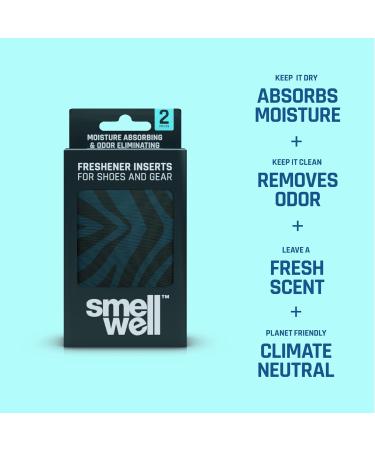 SmellWell Odor Eliminating Air Purifying Bags (2 Pack | 100g) Activated Bamboo Charcoal Air Freshener for use from Gym to Car to Home (Pink Zebra Original) Original Pink Zebra - Buy Online on GoSupps.com