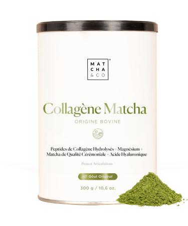 Matcha & CO Matcha Collagen Collagen Magnesium Matcha Tea Hyaluronic Acid Joints Skin Nails 300g Matcha Collagen Powder Matcha Flavor