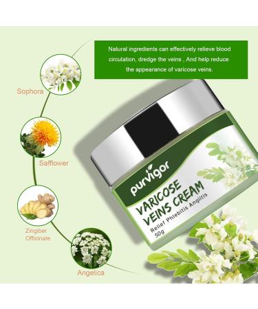 Bieyoc Varicose Veins Cream - Fast Relief for Pain & Spider Veins | International Shipping Available - Buy Online on GoSupps.com