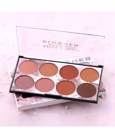 NewBang 8 Colors Blush Palette Set - Matte Mineral & Shimmer Blush Contour Highlighter for Professional Makeup - Buy Online on GoSupps.com