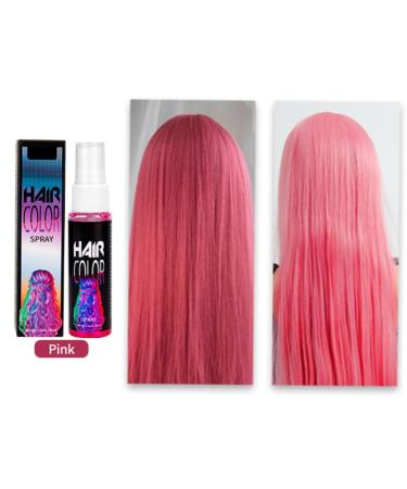 Temporary Hair Color Spray Cosmic Pink Washable Hair Dye Spray Spray-On Hair Color Instant Vivid Hair Color for All Hair Types Fast-Drying Travel Size 1 oz 1-Pack