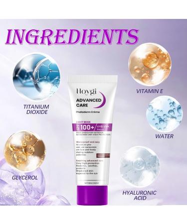 2 Pi ces Creme Solaire Visage SPF 100 80g Sunscreen SPF 100 Creme Solaire Indice 100 Moisturising Sun Protection Cream Respirant Convient Tous Les Types de Peau color2 - Buy Online on GoSupps.com