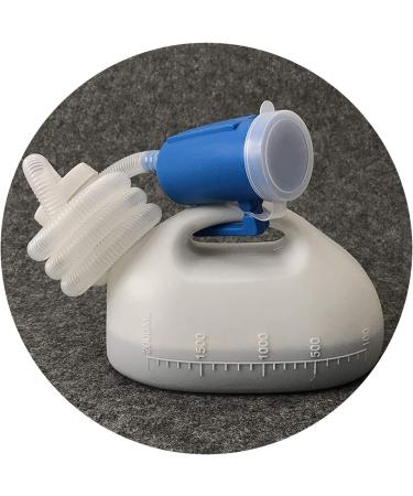 Pee Bottle Male Portable Urinal Pee Bottle Male Portable Urinal Men'sMaleBedUrinalPottyPeeBottle2000MLCollectorwith1.6MTube Onecolor