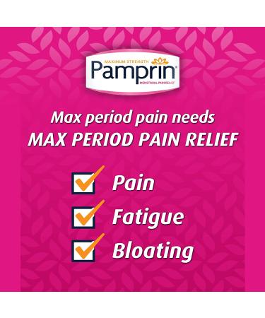 Pamprin Maximum Strength Max Formula with Acetaminophen - Menstrual Period Symptoms Relief - 24 Caplets - Buy Online on GoSupps.com