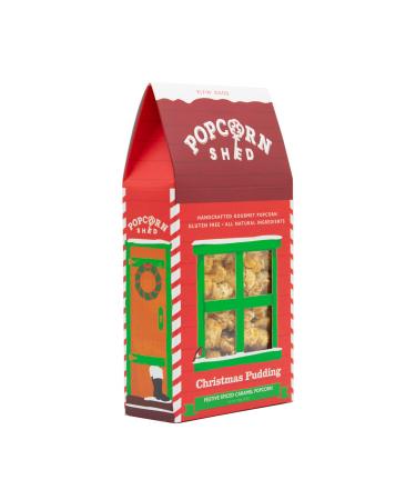 Santa's Festive Spiced Caramel Shed 1 x 80g Gift Box Gluten Free Natural Vegetarian Movie Night Snack Christmas Pudding 80 g (Pack of 1)