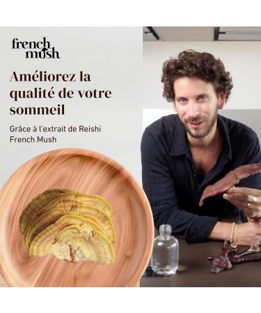  French Mush Doypack - Reishi Powder - 90g Vegan - Soothing Promotes restful sleep and relaxation - Mix with food or drinks - Organic Reishi extract powder - Lab tested - Buy Online on GoSupps.com