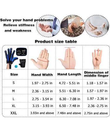 Rehabilitation Robot Gloves 5 Fingers are Trained Individually Hand Dysfunction Patient Training Device Stroke Hemiplegia Finger Training Orthosis(Size:XXL Size Color:Left Hand) XXL size left hand - Buy Online on GoSupps.com